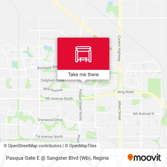 Pasqua Gate E @ Sangster Blvd (Wb) map