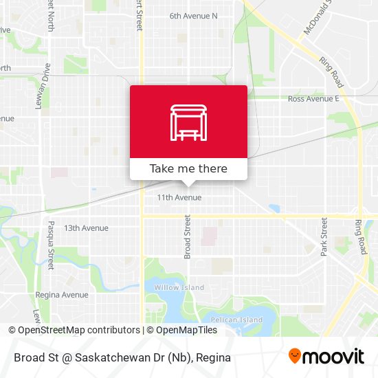 Broad St @ Saskatchewan Dr (Nb) map