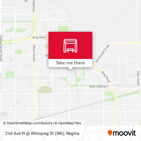 2nd Ave N @ Winnipeg St (Wb) map