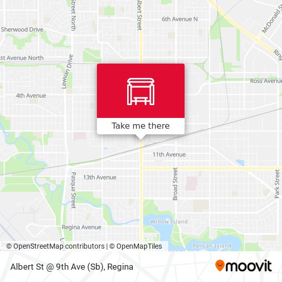 Albert St @ 9th Ave (Sb) map