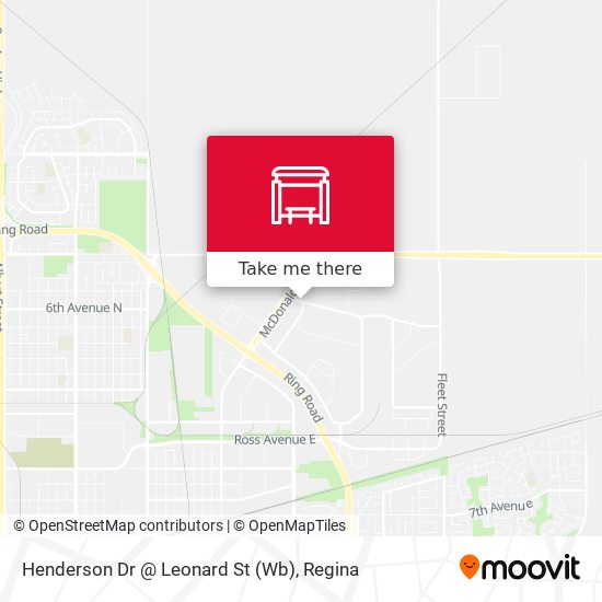 Henderson Dr @ Leonard St (Wb) map