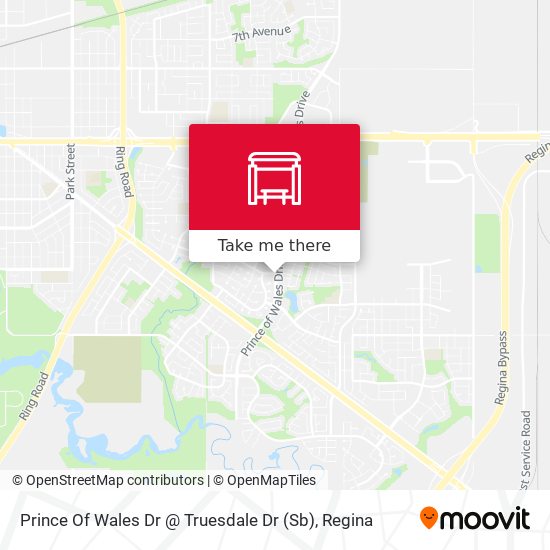 Prince Of Wales Dr @ Truesdale Dr (Sb) plan