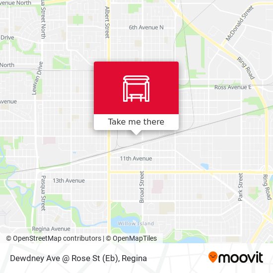 Dewdney Ave @ Rose St (Eb) map