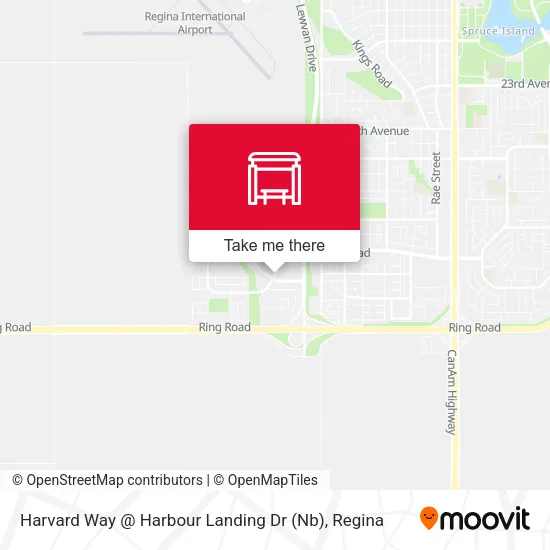 Harvard Way @ Harbour Landing Dr (Nb) map