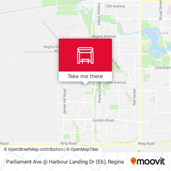 Parliament Ave @ Harbour Landing Dr (Eb) map