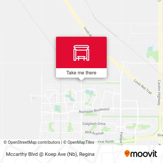 Mccarthy Blvd @ Koep Ave (Nb) map