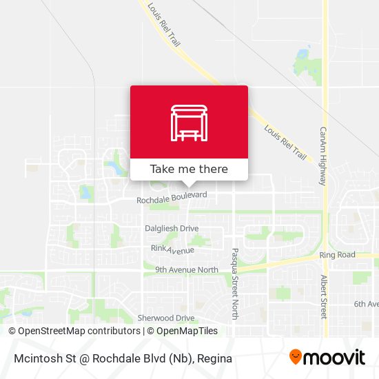 Mcintosh St @ Rochdale Blvd (Nb) map