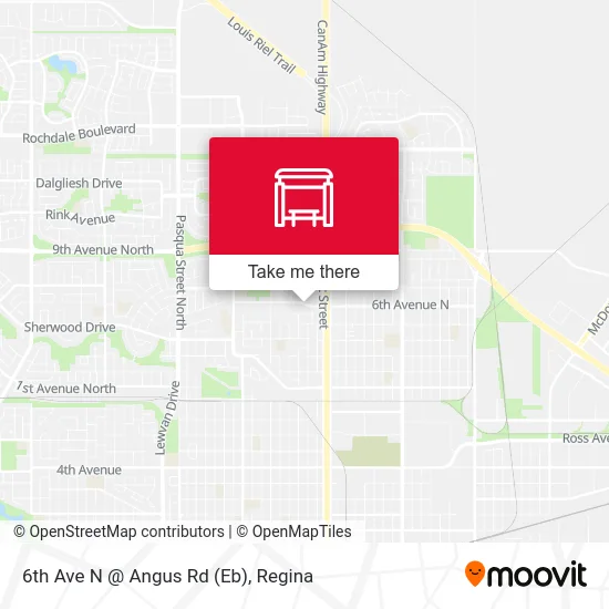 6th Ave N @ Angus Rd (Eb) map