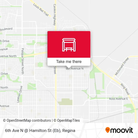 6th Ave N @ Hamilton St (Eb) plan