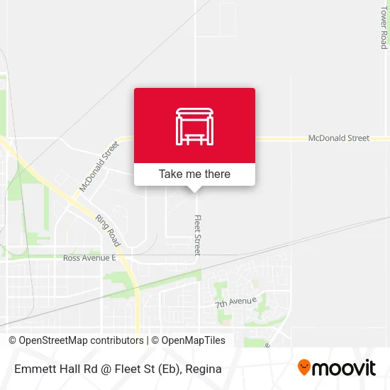Emmett Hall Rd @ Fleet St (Eb) map