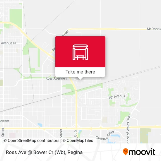 Ross Ave @ Bower Cr (Wb) map