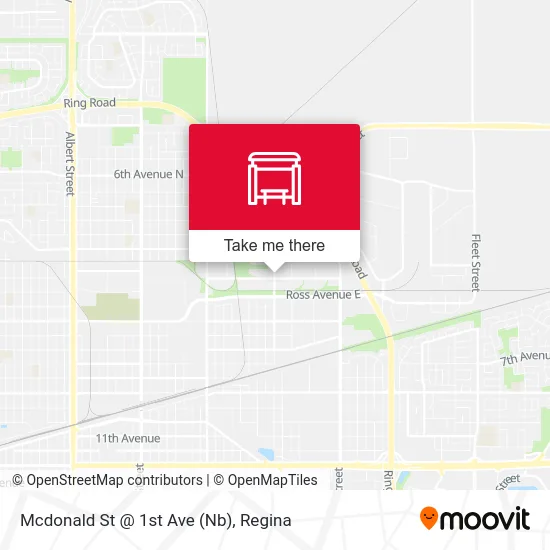 Mcdonald St @ 1st Ave (Nb) map