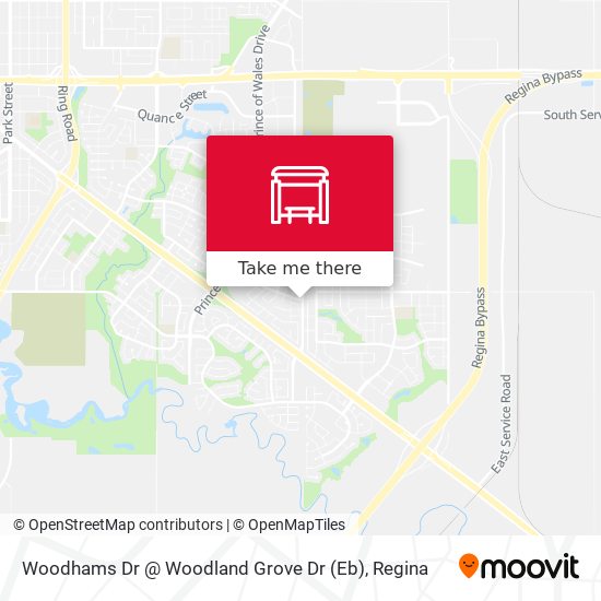 Woodhams Dr @ Woodland Grove Dr (Eb) map