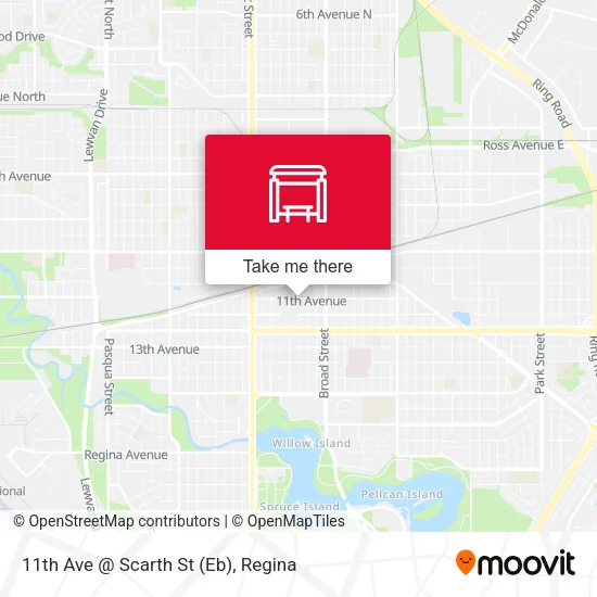 11th Ave @ Scarth St (Eb) map
