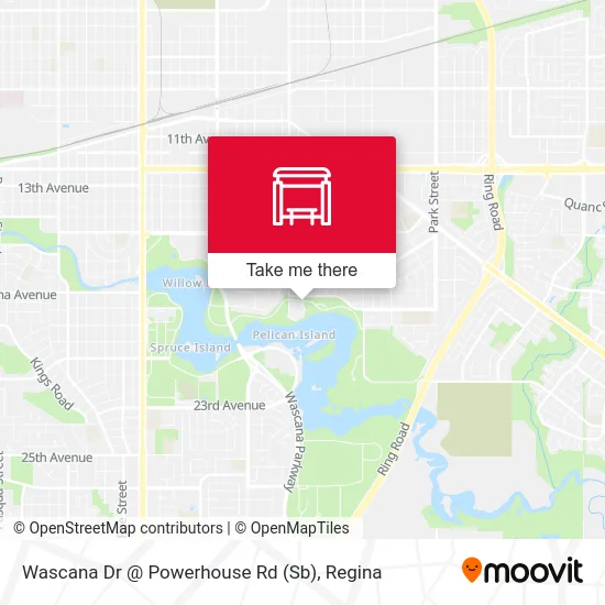 Wascana Dr @ Powerhouse Rd (Sb) map