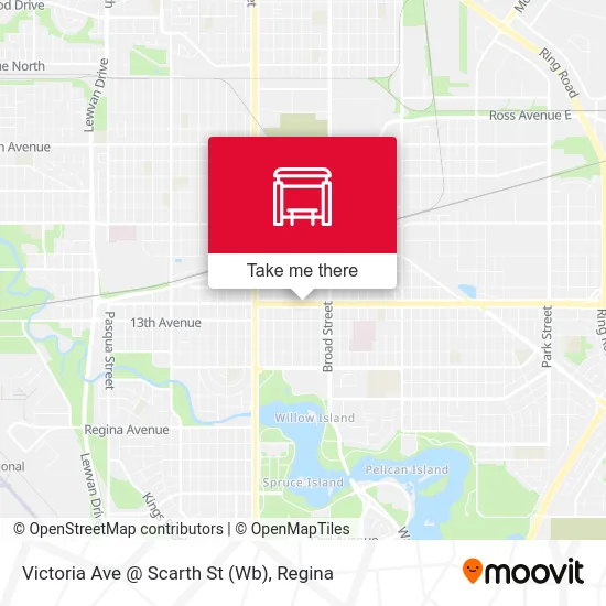 Victoria Ave @ Scarth St (Wb) map