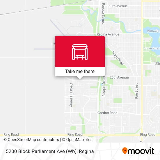 5200 Block Parliament Ave (Wb) map