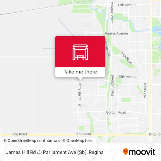 James Hill Rd @ Parliament Ave (Sb) map