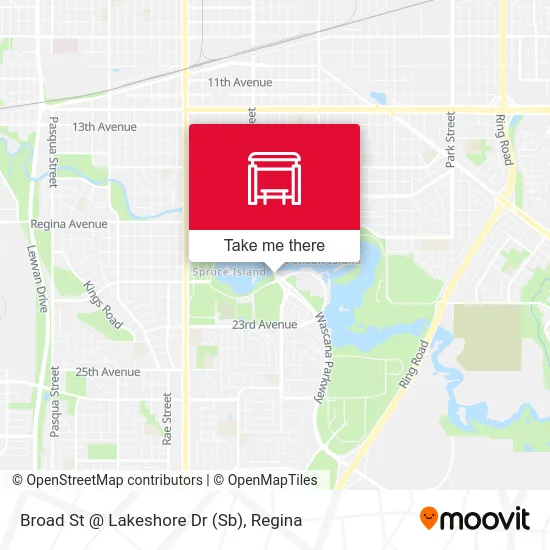 Broad St @ Lakeshore Dr (Sb) map