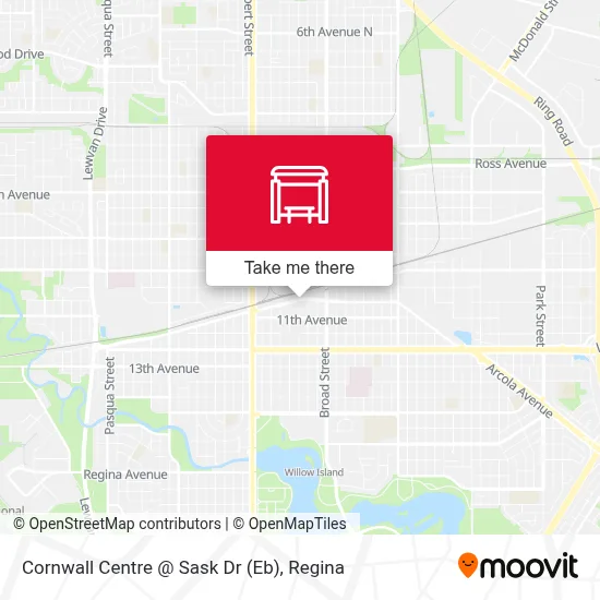 Cornwall Centre @ Sask Dr (Eb) map