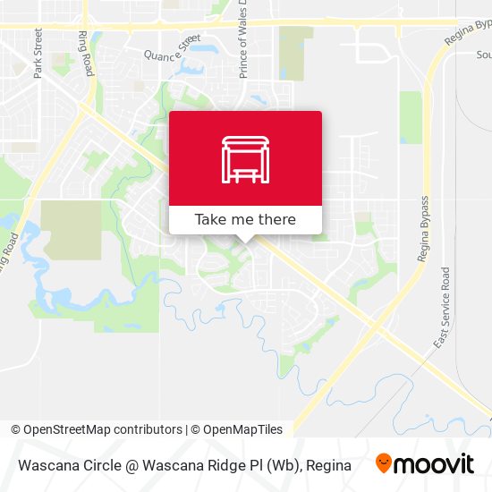 Wascana Circle @ Wascana Ridge Pl (Wb) map