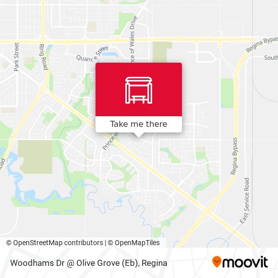Woodhams Dr @ Olive Grove (Eb) map