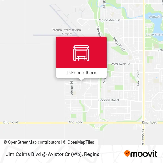 Jim Cairns Blvd @ Aviator Cr (Wb) map