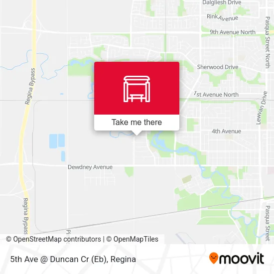 5th Ave @ Duncan Cr (Eb) map