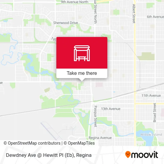 Dewdney Ave @ Hewitt Pl (Eb) map