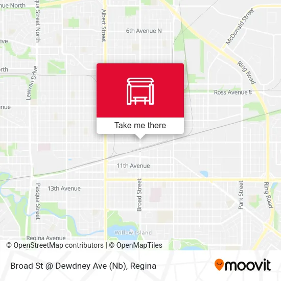 Broad St @ Dewdney Ave (Nb) map