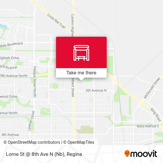 Lorne St @ 8th Ave N (Nb) map
