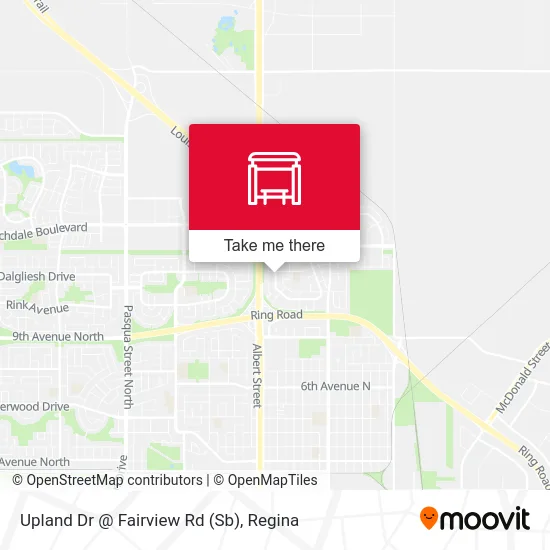 Upland Dr @ Fairview Rd (Sb) map