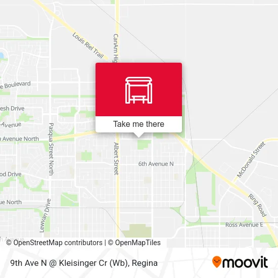 9th Ave N @ Kleisinger Cr (Wb) map