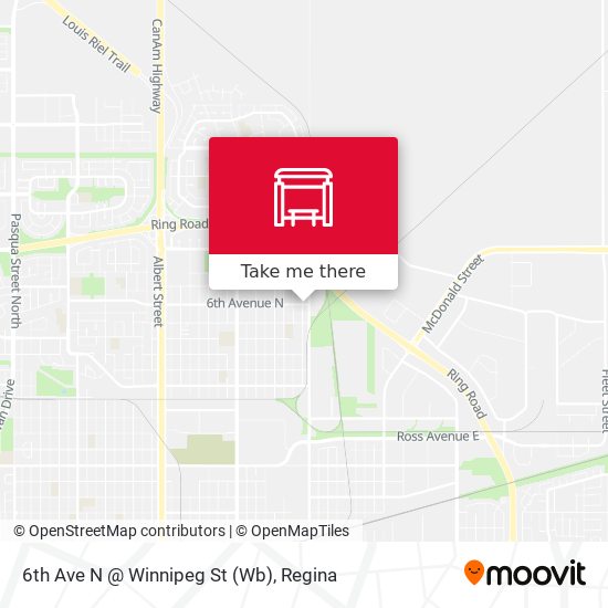 6th Ave N @ Winnipeg St (Wb) map