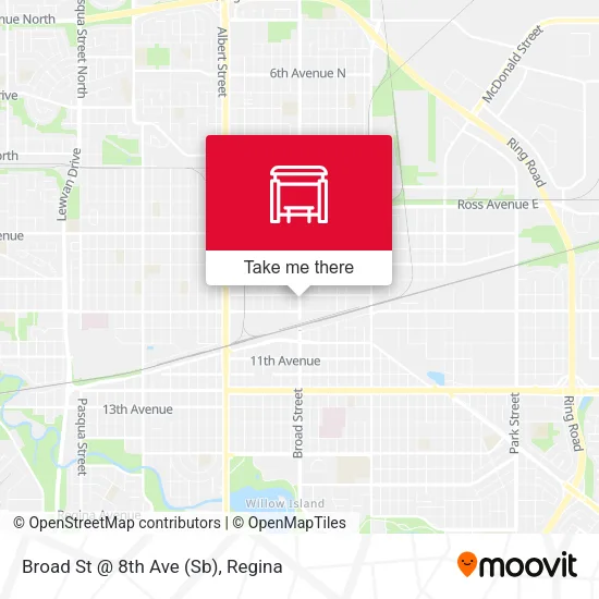 Broad St @ 8th Ave (Sb) map