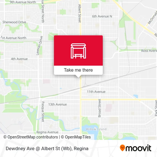Dewdney Ave @ Albert St (Wb) map