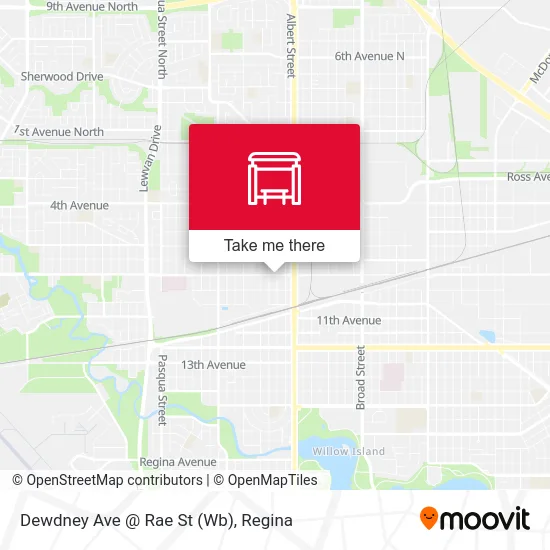 Dewdney Ave @ Rae St (Wb) map