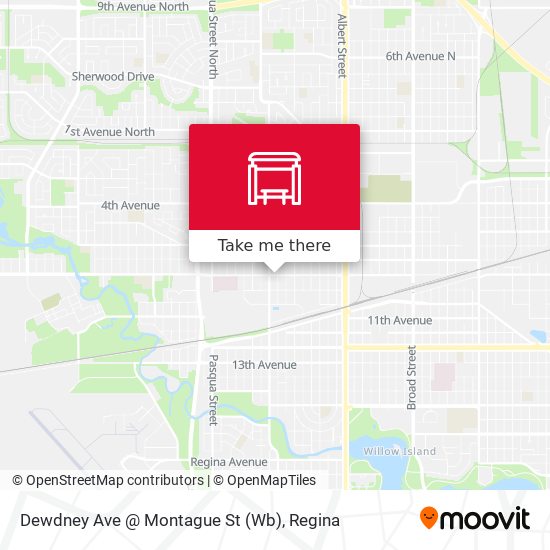 Dewdney Ave @ Montague St (Wb) map