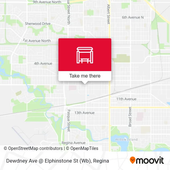 Dewdney Ave @ Elphinstone St (Wb) map