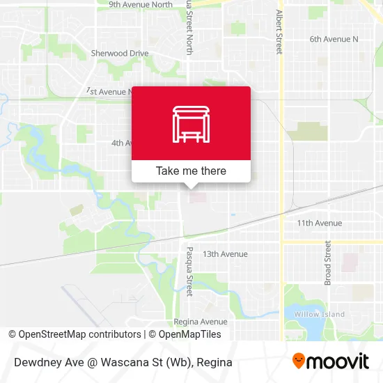 Dewdney Ave @ Wascana St (Wb) map