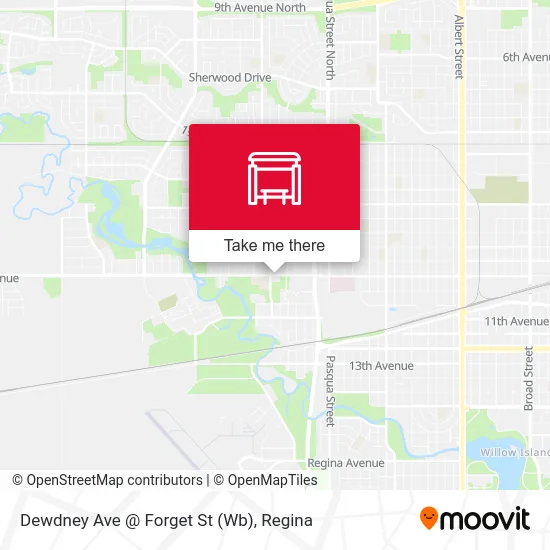 Dewdney Ave @ Forget St (Wb) map