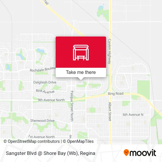 Sangster Blvd @ Shore Bay (Wb) map