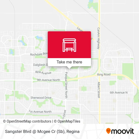 Sangster Blvd @ Mcgee Cr (Sb) map