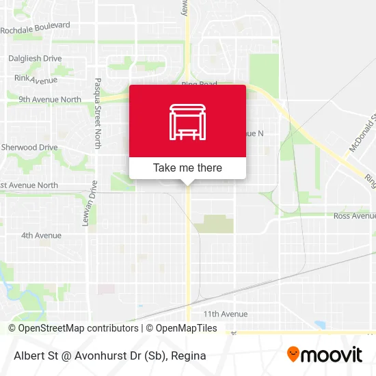 Albert St @ Avonhurst Dr (Sb) map