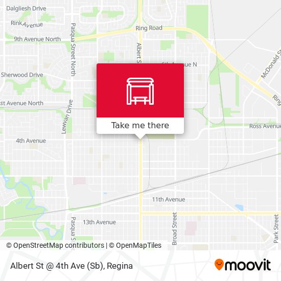 Albert St @ 4th Ave (Sb) map