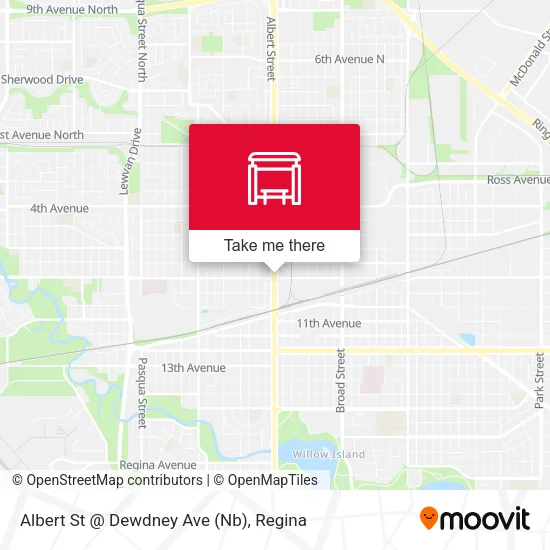 Albert St @ Dewdney Ave (Nb) map