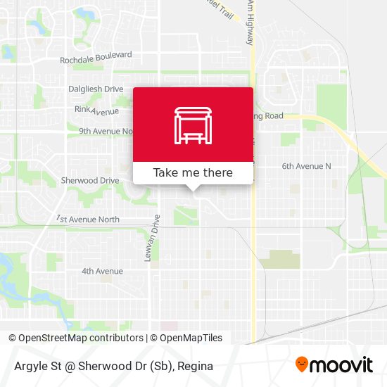 Argyle St @ Sherwood Dr (Sb) map