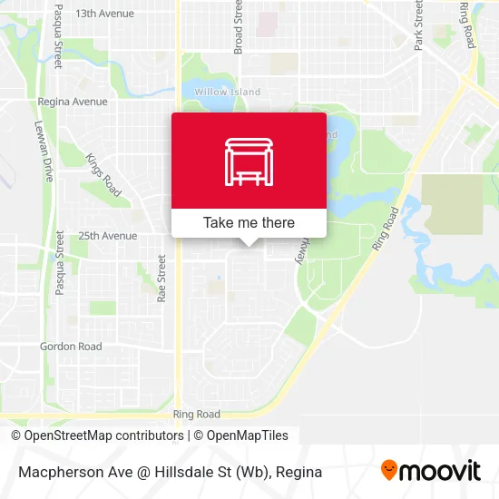 Macpherson Ave @ Hillsdale St (Wb) map