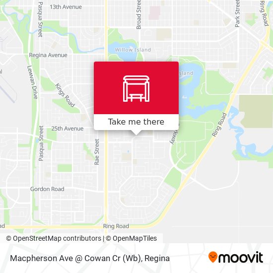 Macpherson Ave @ Cowan Cr (Wb) plan