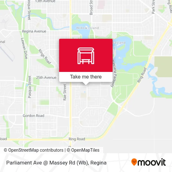 Parliament Ave @ Massey Rd (Wb) map